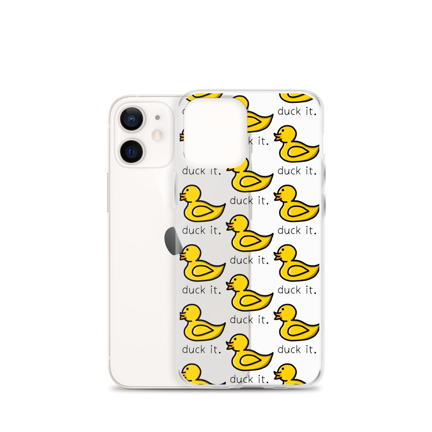 “Duck It” Pattern Clear Case for iPhone®