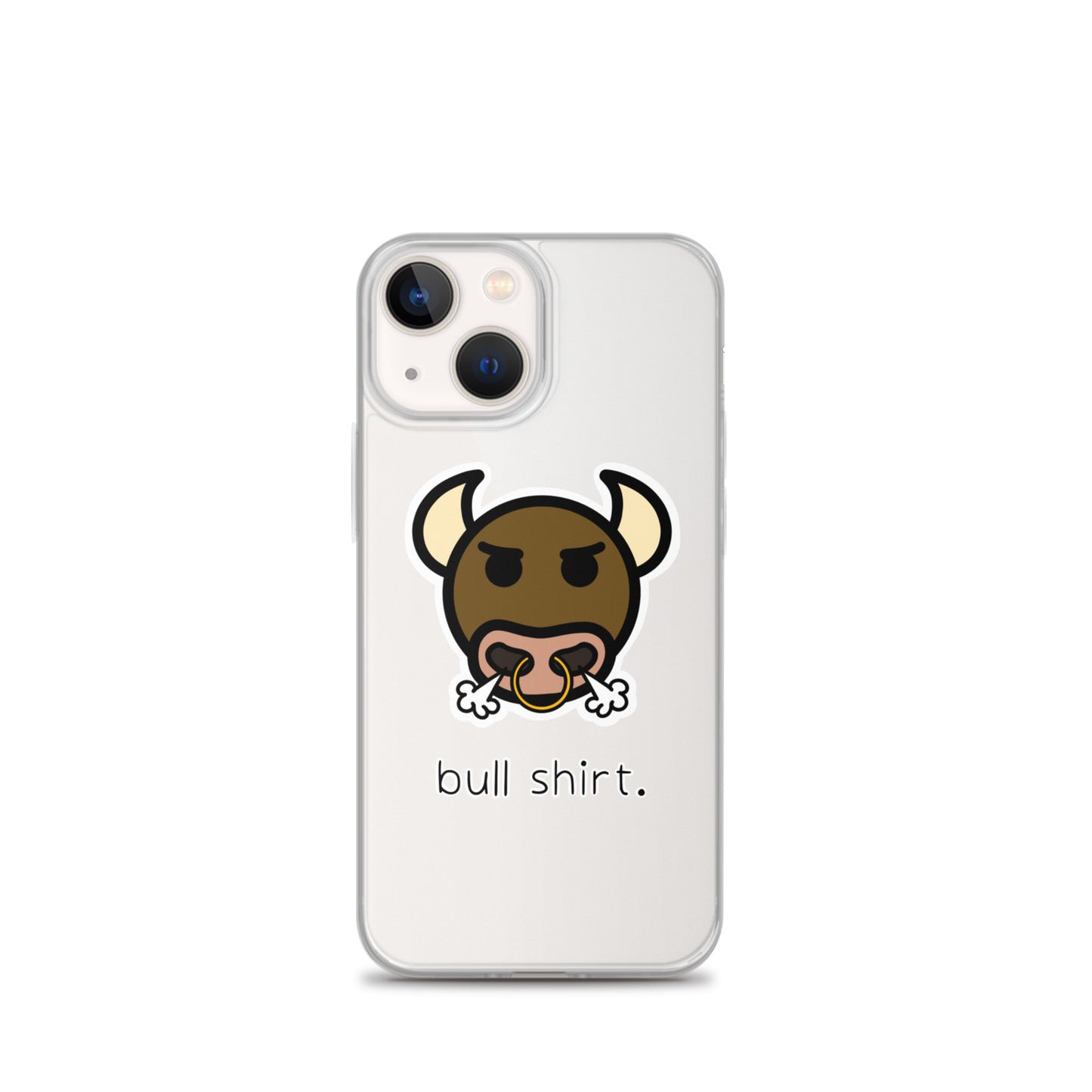 “Bull Shirt” Simple Clear Case for iPhone®