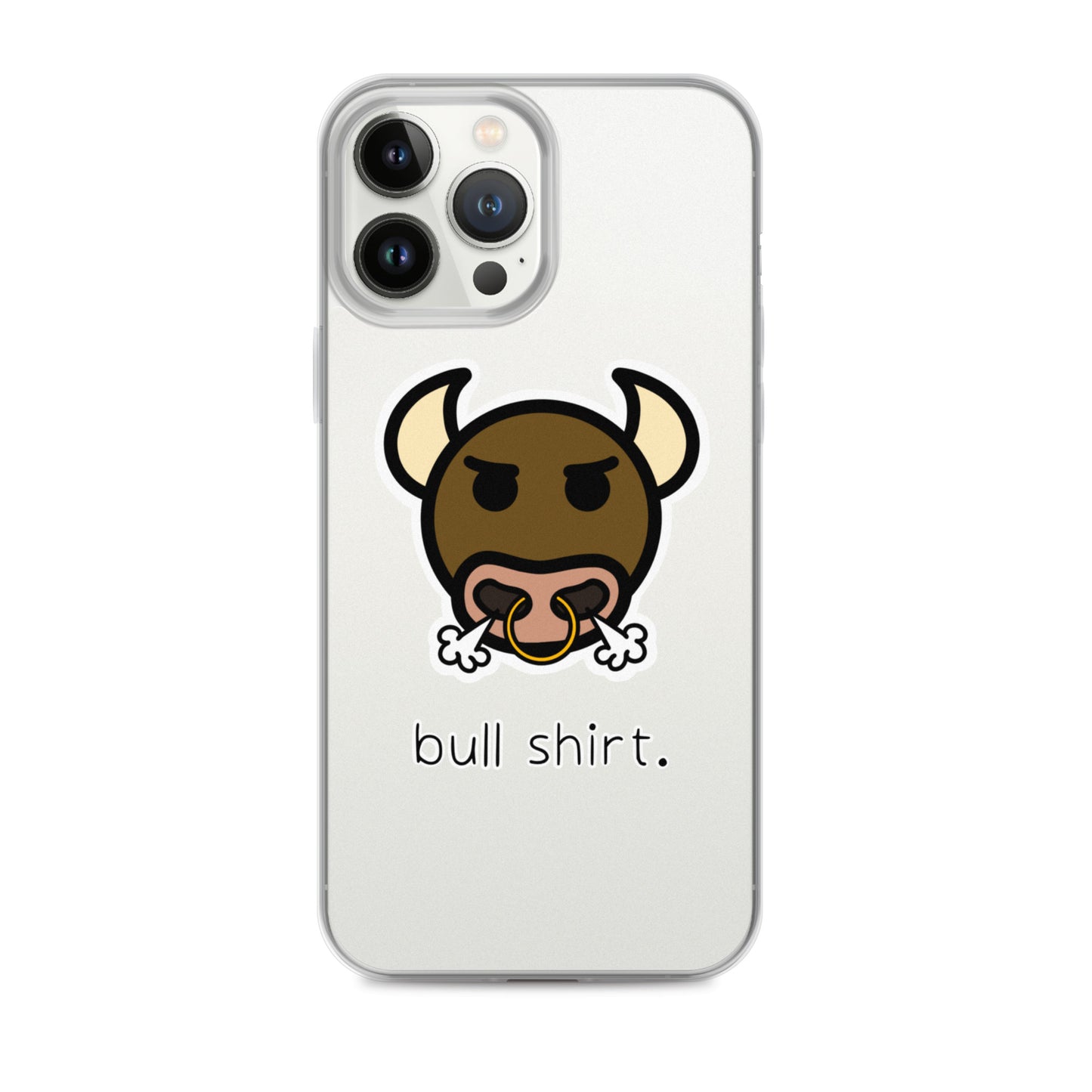 “Bull Shirt” Simple Clear Case for iPhone®