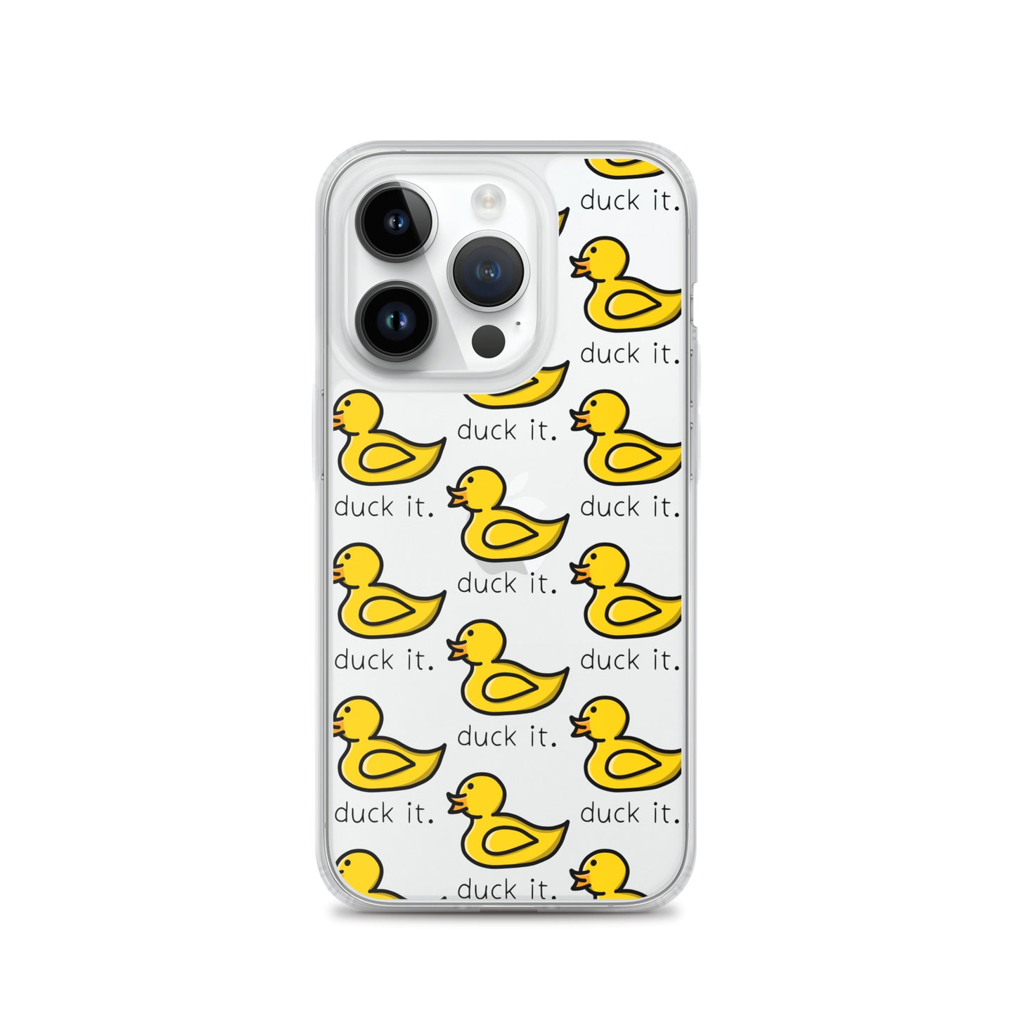 “Duck It” Pattern Clear Case for iPhone®