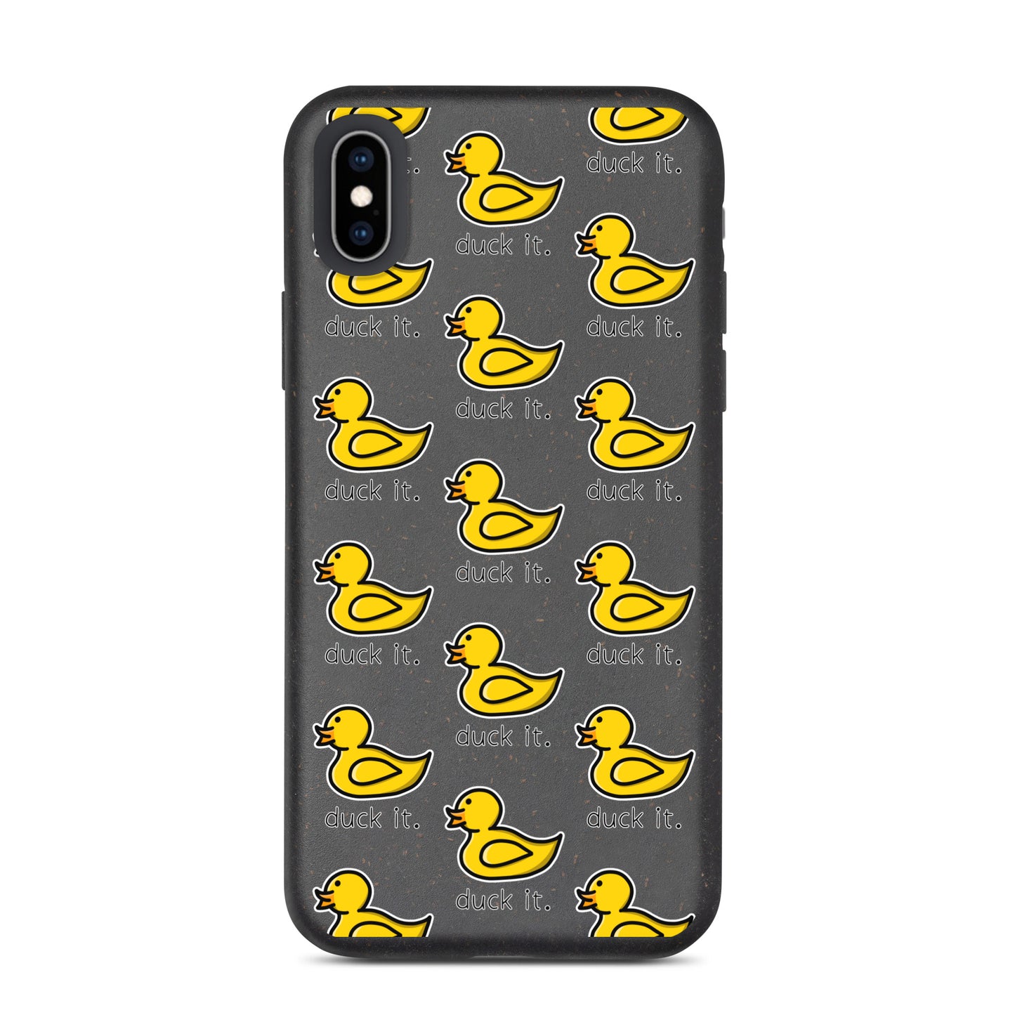“Duck It” Pattern Speckled Case for iPhone®