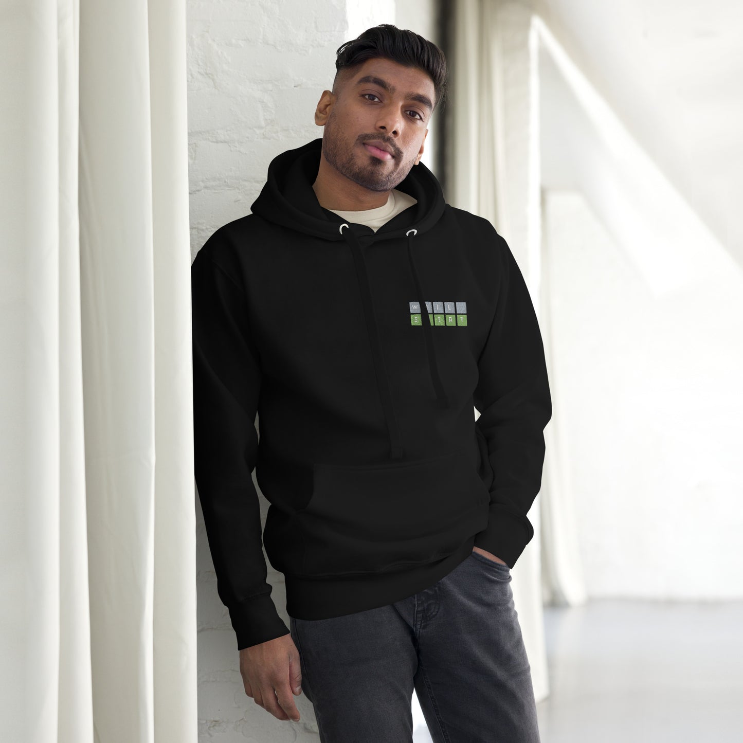 Word Game Embroidered Unisex Hoodie