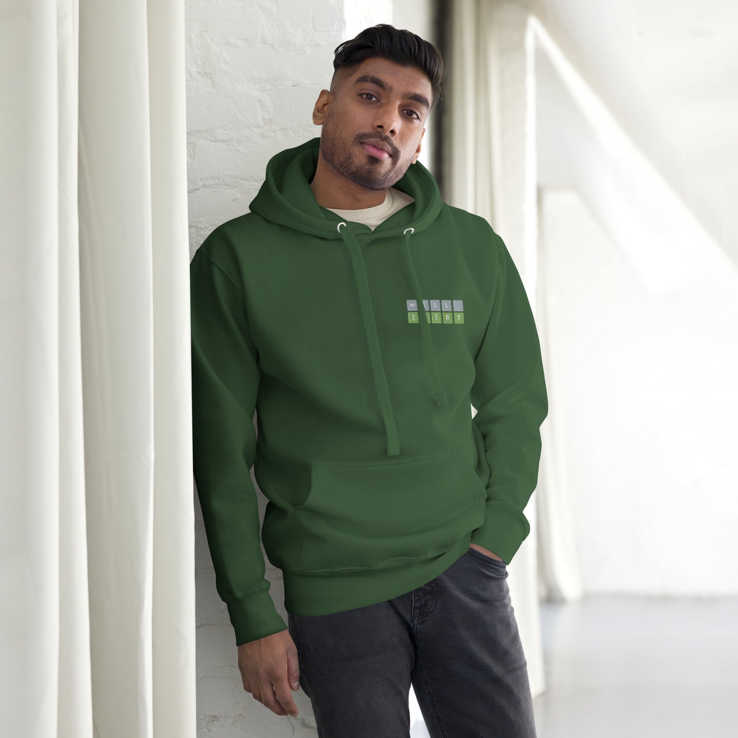 Word Game Embroidered Unisex Hoodie